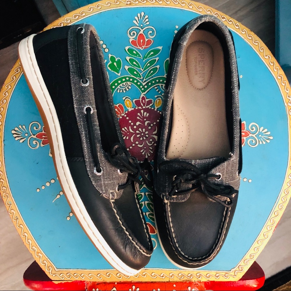 Women’s Sperry leather and canvas